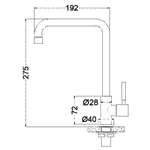 Stainless Steel Deck Mounted Faucet Single Lever Cold Water Kitchen Tap