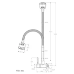 Stainless Steel Kitchen Faucet Wall-Mounted Stainless sink taps