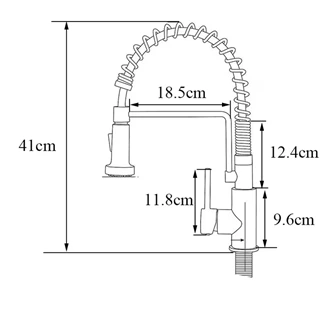 Wholesale Brass Kitchen Faucet - Deck Mounted, Hot/Cold, Pull Out Spray