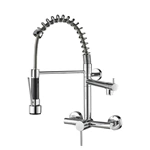 Premium Brass Kitchen Faucet for European Wholesalers - Single Handle, Wall Mount, Customizable
