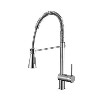 Custom Finish Brass Kitchen Faucet - Deck Mounted, Pull Out