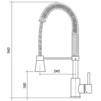 High-Quality Brass Kitchen Tap - Customizable Colors, Pull Out, Deck Mount
