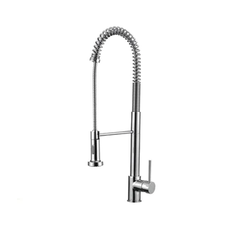 Customizable Color Brass Kitchen Sink Faucet - Single Lever, Pull Out, Deck Mount