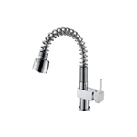Spring Pull Out Brass Kitchen Tap - Hot/Cold Mixer, Custom Colors
