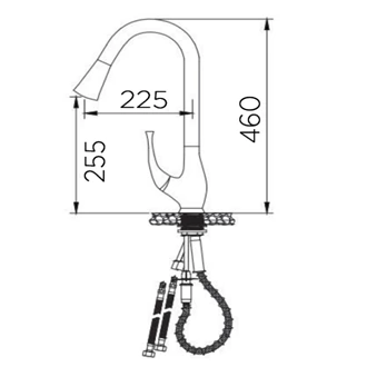 Manufacturer Brass Pull Down Kitchen Faucet - Customizable Colors