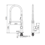 Single Handle Brass Kitchen Faucet with Customizable Finish - Europe B2B Supplier