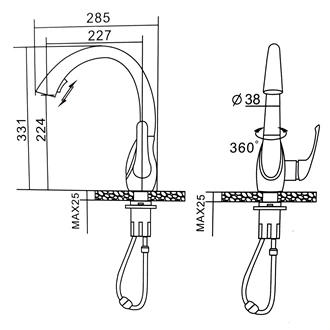 High-Quality Chrome Brass Kitchen Faucet - Bulk Supplier Europe