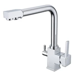 Single Handle Filtered Kitchen Faucet: Hot & Cold Kitchen taps with Built-in Filtration