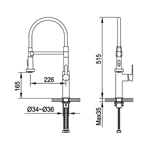 European Style Brass Sink Tap - Customizable, Spring Pull Out, Single Lever