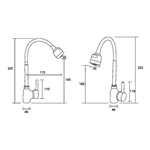 B2B Supplier: Chrome Brass Single Lever Deck Mount Kitchen Faucet