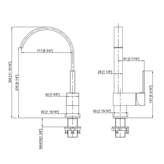 Polished brass kitchen faucet Kitchen mixer Kitchen sink mixer