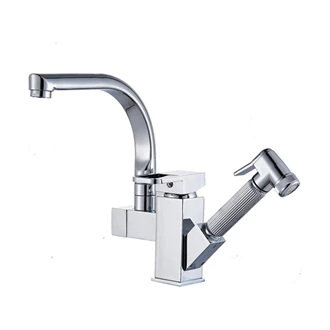B2B Europe Supplier of Brass Kitchen Faucets - Spring Pull Out, Custom Colors