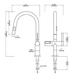 deck mounted brass kitchen faucet digital temperature display supplier Europe