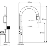 deck mounted single hole brass kitchen faucet digital temperature display supplier