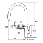 Bulk Purchase: Brass Kitchen Taps with Pull Down Feature - Single Lever, Deck Mounted, Color Options
