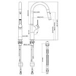 Wholesale Hot & Cold Brass Kitchen Faucet - Single Handle, Pull Out, Deck Mounted - Custom Colors for EU