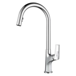 Single Handle Brass Kitchen Tap with Pull Out - Deck Mounted, Hot & Cold, Custom Color Options for European Buyers