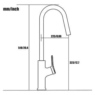 Single Handle Brass Kitchen Tap with Pull Out - Deck Mounted, Hot & Cold, Custom Color Options for European Buyers