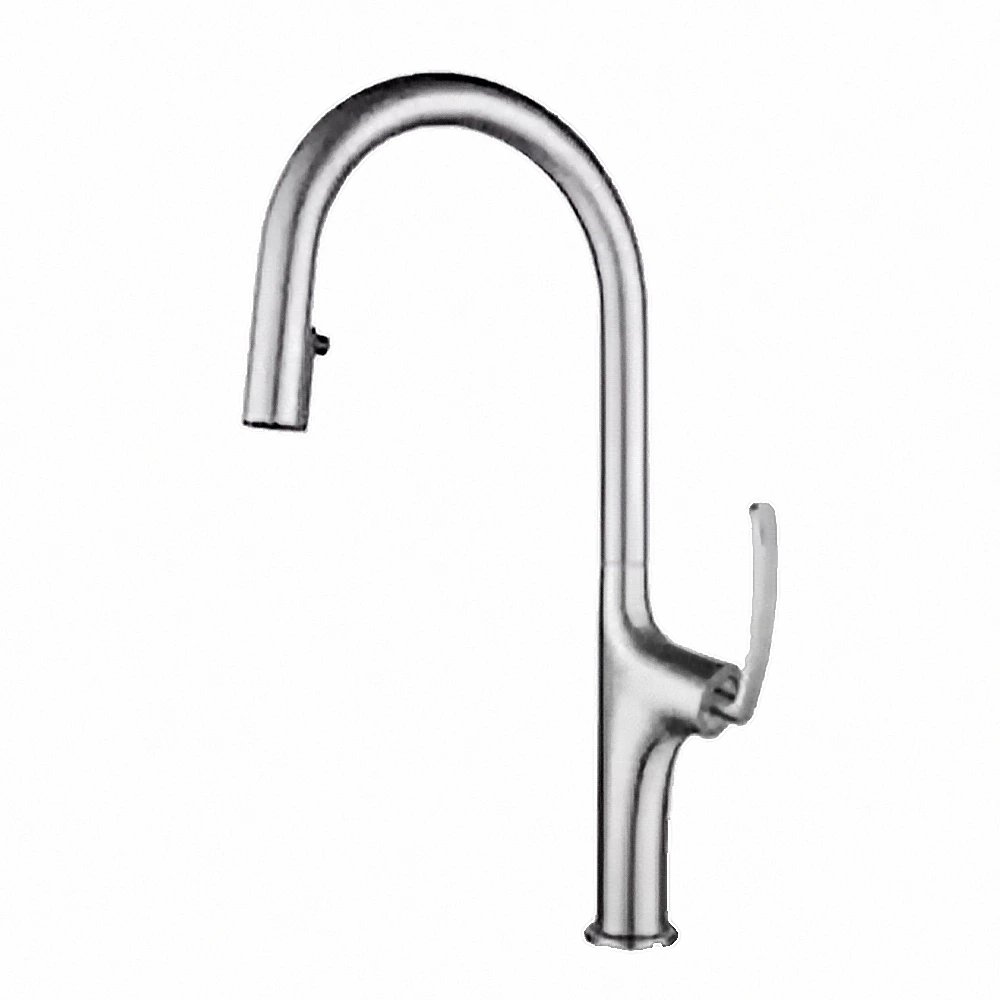 Europe's Choice: Brass Kitchen Mixer with Pull Down Spray - Single Lever, Deck Mounted, Color Customizable