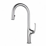 Europe's Choice: Brass Kitchen Mixer with Pull Down Spray - Single Lever, Deck Mounted, Color Customizable