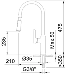 Bulk Order Brass Kitchen Mixer - Single Lever, Pull Down, Deck Mounted, Hot & Cold, Customizable