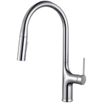 Commercial Brass Kitchen Tap with Pull Out - Single Handle, Deck Mounted, Color Options for European Projects