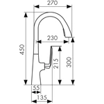 European Standard Single Lever Brass Kitchen Faucet - Pull Down, Deck Mount, Hot & Cold, Custom Colors