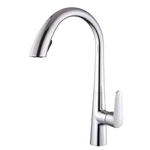Brass Pull Down Kitchen Faucet - Single Lever, Deck Mounted, Customizable Colors