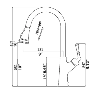Single Handle Brass Kitchen Tap with Pull Out Sprayer - Deck Mounted, Hot & Cold, Custom Color Options for Europe