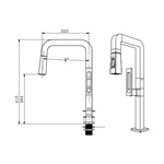 Bulk Order: Single Lever Brass Kitchen Mixer with Pull Down - Deck Mounted, Hot & Cold, Custom Colors
