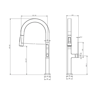 Commercial Grade Brass Kitchen Tap - Pull Out, Single Handle, Deck Mounted, Customizable Colors for Europe Market