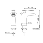 Top Quality Brass Waterfall Faucet - Deck Mount, Suitable for European Hotels