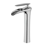 Wholesale Price: Brass Waterfall Basin Tap - Deck Mounted, Cold & Hot Water Control