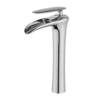Wholesale Price: Brass Waterfall Basin Tap - Deck Mounted, Cold & Hot Water Control
