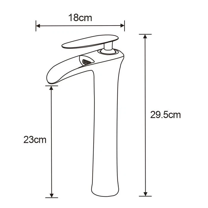 Wholesale Price: Brass Waterfall Basin Tap - Deck Mounted, Cold & Hot Water Control