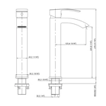 Luxury Brass Waterfall Basin Mixer Tap - Deck Mounted, Ideal for Upscale European Projects