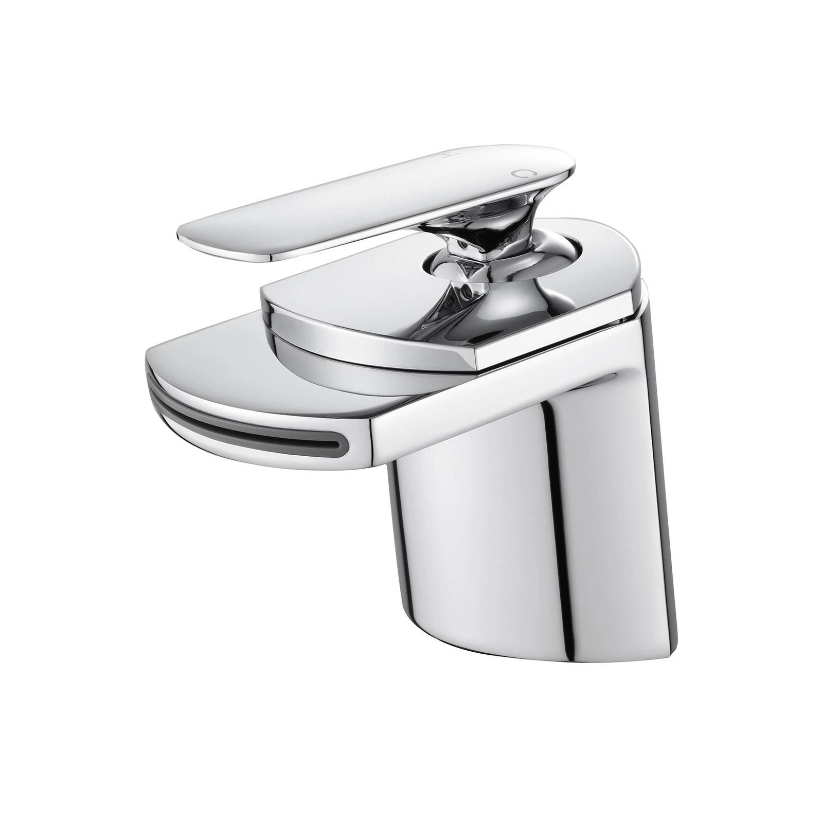 European Wholesale Supplier: Modern Brass Waterfall Tap for Bathroom Basins - Deck Mount
