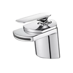 European Wholesale Supplier: Modern Brass Waterfall Tap for Bathroom Basins - Deck Mount
