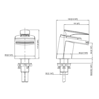 European Wholesale Supplier: Modern Brass Waterfall Tap for Bathroom Basins - Deck Mount