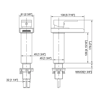 trade price brass deck mounted waterfall basin mixer