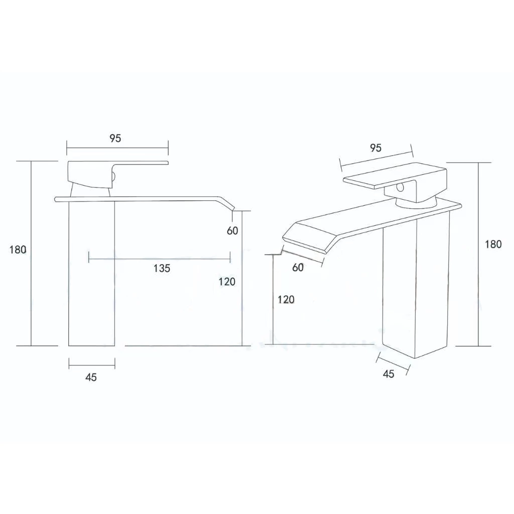 reliable supplier of brass waterfall deck mounted faucets for bathrooms