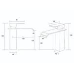 reliable supplier of brass waterfall deck mounted faucets for bathrooms
