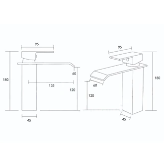 reliable supplier of brass waterfall deck mounted faucets for bathrooms