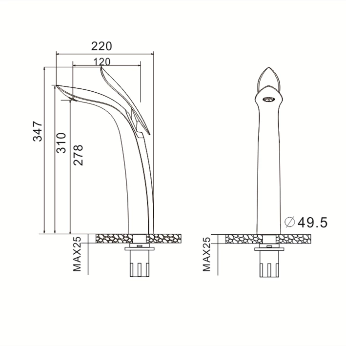 Bulk Buy, Brass, Deck Mounted, Hot and Cold, Bathroom Faucet, Wholesale Price