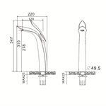 Bulk Buy, Brass, Deck Mounted, Hot and Cold, Bathroom Faucet, Wholesale Price