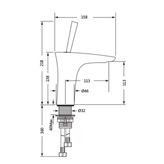 High-End, Brass, Deck Mounted, Hot and Cold, Basin Faucet, European, B2B