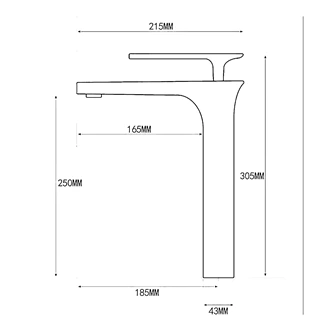 Premium, Brass, Deck Mounted, Hot and Cold, Basin Faucet