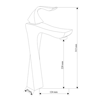 High-Quality, Brass, Deck Mounted, Hot and Cold, Basin Faucet