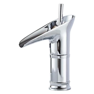 sustainable brass waterfall bathroom faucet deck mounted supplier