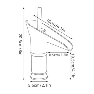 sustainable brass waterfall bathroom faucet deck mounted supplier